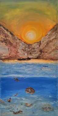 Lightness, Sea Turles, Shipwreck, Zakinthos,  Sunset