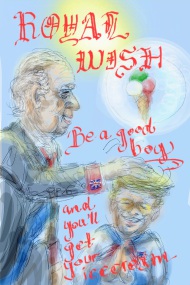 King Charles, Trump, War, Iran