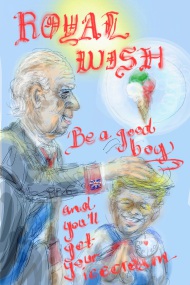 King Charles, Trump, War, Iran