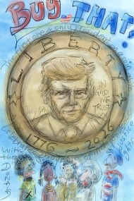 Trump, President, Coin, USA